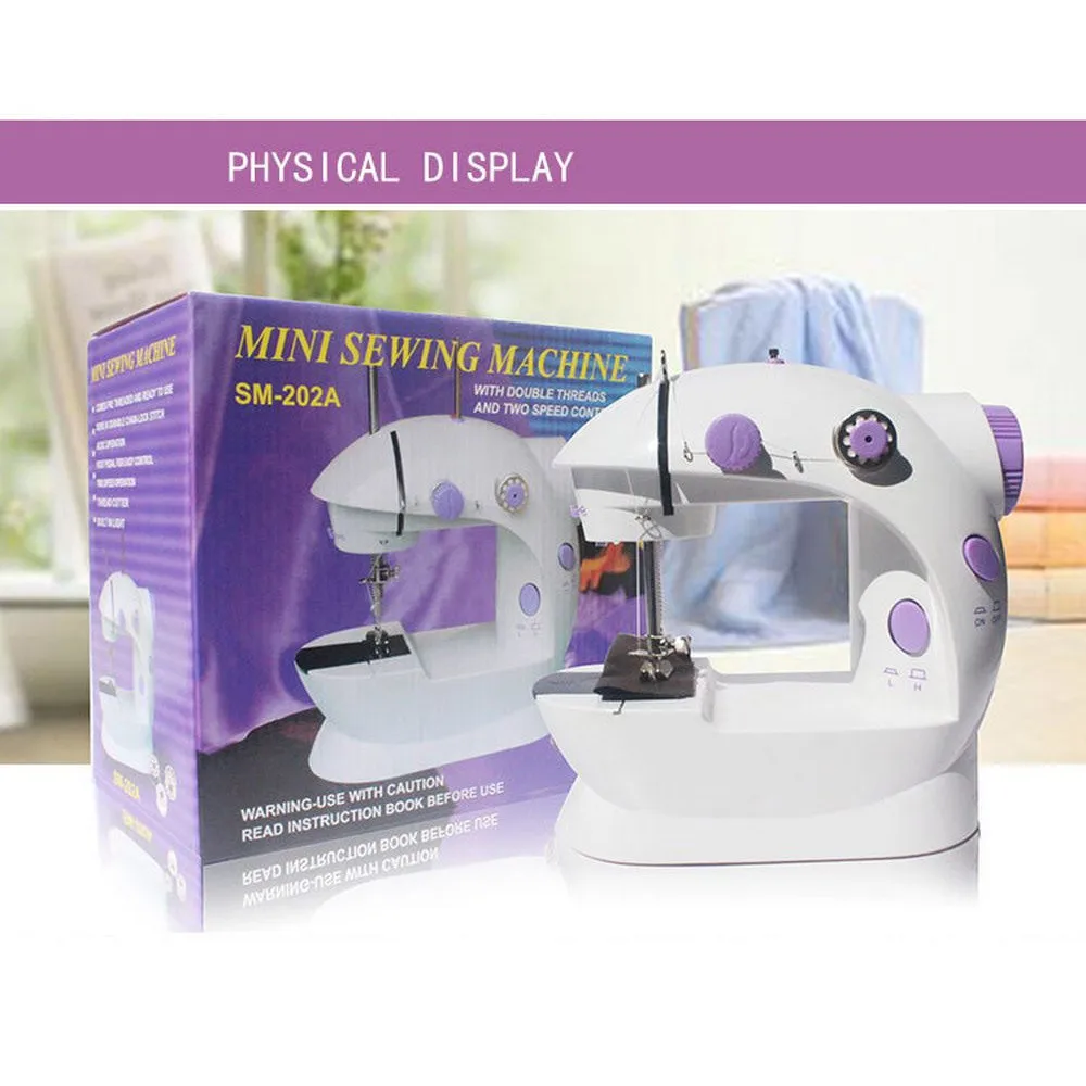 

Electric Mini Sewing US Plug Machine For Home Hand Machine To Sew 110/220V Speed Adjustment with Light Handheld Sewing Machine