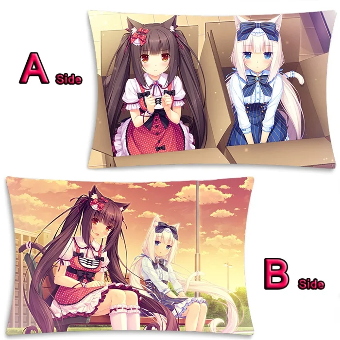 Аниме Nekopara Chocolat ванильный Azuki кокосовый клен Dakimakura обнимающий чехол для подушки для тела, наволочка для подушки, 2WAY 35x55 см - Цвет: 20