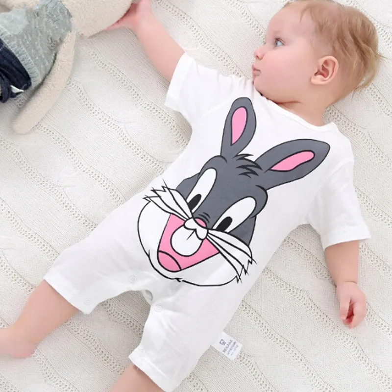 summer 2019 baby bodysuits 0-24M short sleeve body babies newborn baby girl boy clothing cotton infant jumpsuit cartoon costume