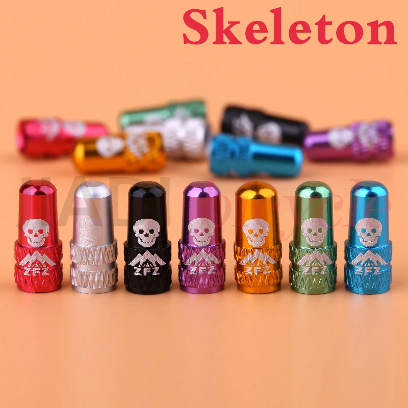 2pcs Bicycle French For Inner Tube Valve Caps Mtb Road Bike Aluminum