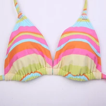 Лучшее качество потери распродажа Европа и Америка Бикини Топ сексуальный треугольник чашки остров праздник облегающий купальник рубашка