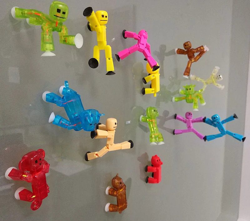 2 шт. стикбот присоски каваи Анима рисунок в фигурку присоски забавные деформируемого Sticky Робот Игрушки робот игрушка JY61