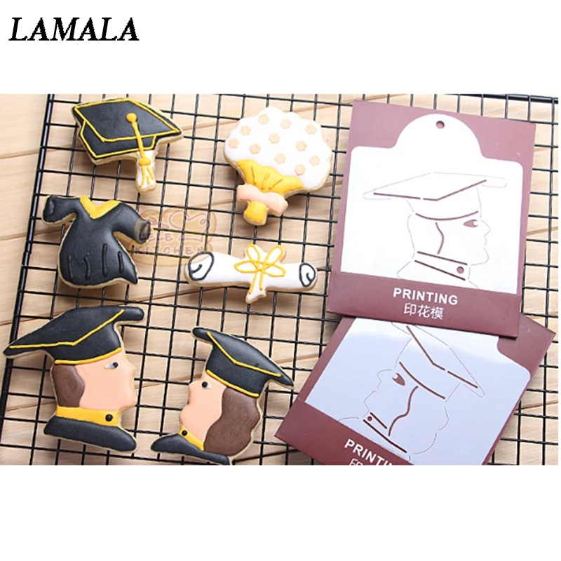

Bake Cutting Die Stainless Cookie Mold Graduation Suit Gift Cookies Cutter Pastry Biscuit Cutter Fondant Decorating Cake Tools