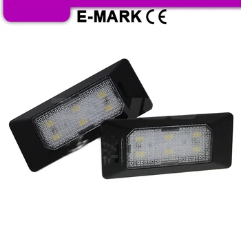 

2Pcs WHITE LED REAR LICENSE PLATE LIGHTS LAMPS ERROR FREE for Jetta MK6 (2011-2019) LED License lamp assembly