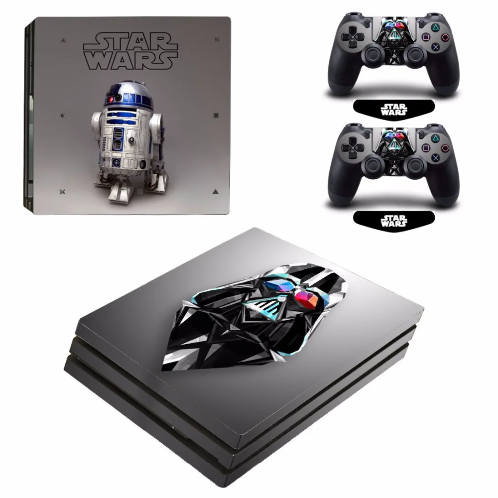 Виниловый чехол ARRKEO Star Wars Jedi Knight Наклейка Наклейки для Sony PlayStation 4 PS4 Pro консоль и 2