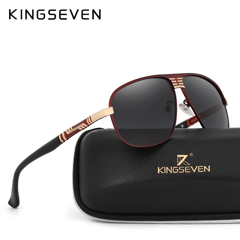 KINGSEVEN, новинка, Ретро стиль, унисекс, алюминиево-магниевые мужские солнцезащитные очки, поляризационные, винтажные очки, аксессуары, солнцезащитные очки для мужчин, N706