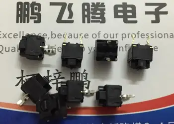 

free shipping 50 PCS Original mouse square micro switch button EVQP0E07K 6*6*7.45MM Microsoft black spots