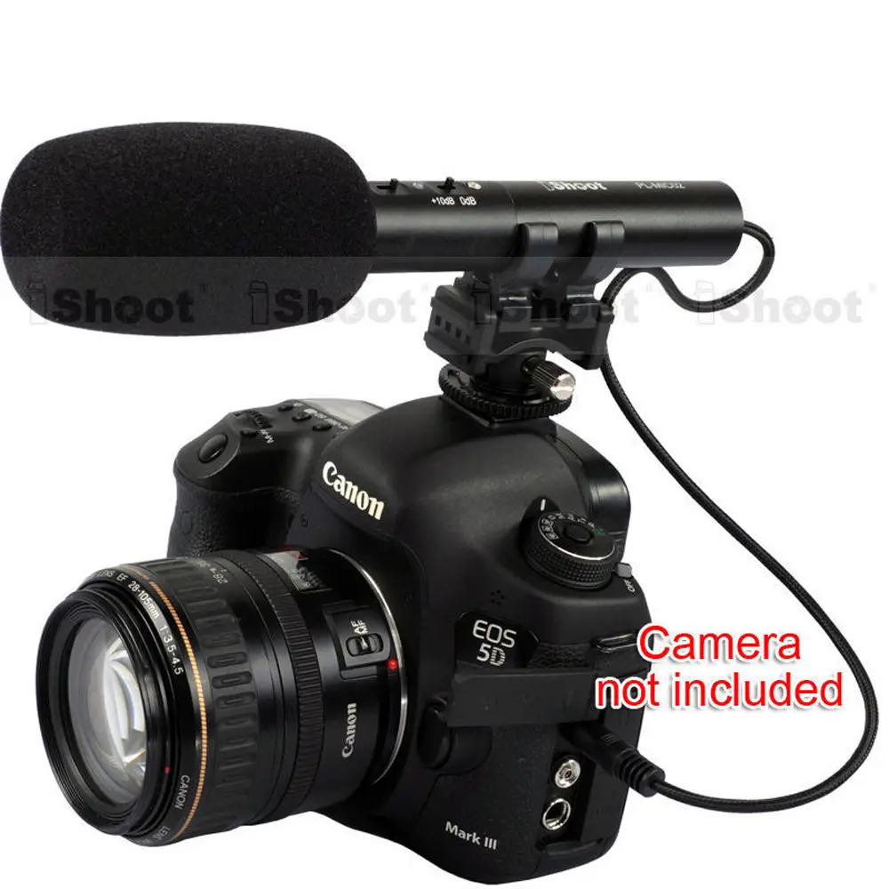 

MIC DC/DV Stereo Microphone for Nikon D800 D800E D810 D750 D610 D600 D7100 D7000 D5300 D5200 D5100 D3300 D3300 D4 D4S D3S