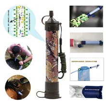 Открытый Портативный соломенный очиститель воды ультрафильтрация мембраны нулевого давления удаление бактерий Очистка питьевой воды устройство