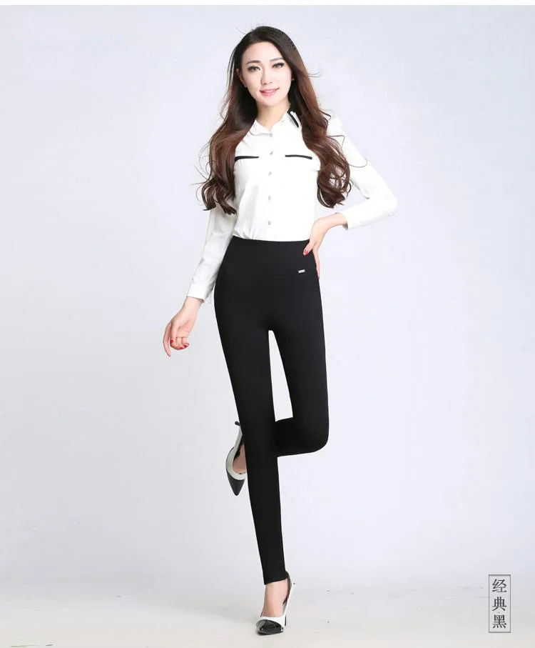 

Plus Size Leggings Women Winter Trousers Pencil Pants High Waist Hosen Kadin Pantolon Pencil Pants Pant Women Pantaloni