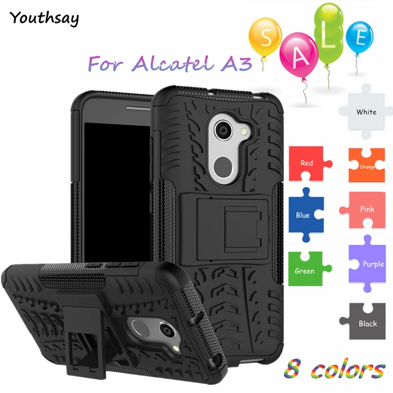 

Youthsay For Cover Case Alcatel A3 Case Shockproof Silicone Armor Phone Cover For Alcatel A3 5.0" Case 5046 5046Y 5046D Fundas