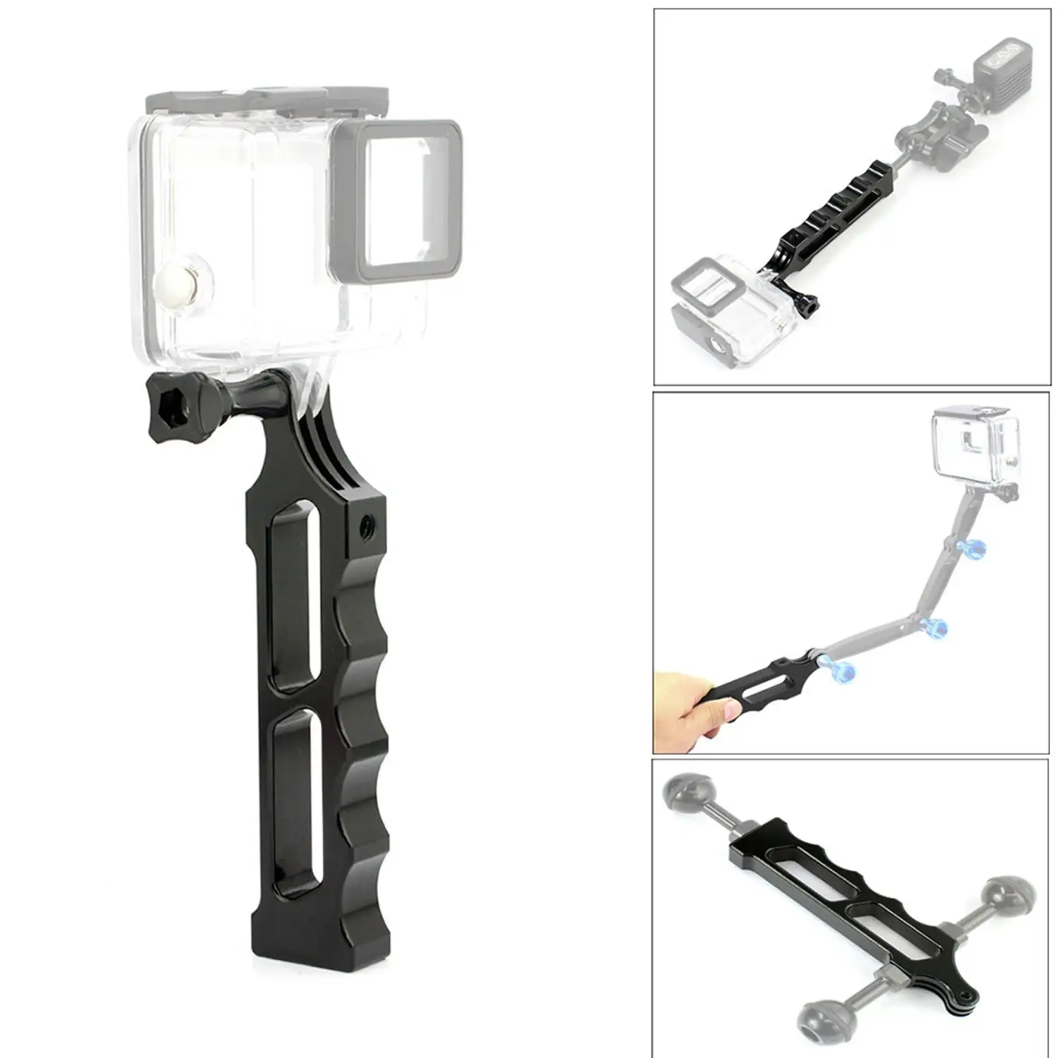 Тактический Handdle с держателем для DJI Osmo экшн герой 7/6/5 экшн-камеры для наружной фотосъемки Аксессуары#722