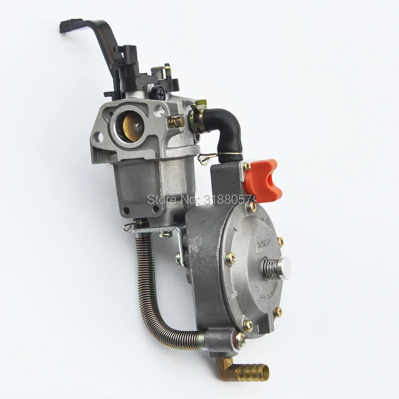 

LPG CNG Conversion Kit Carburetor Carb For HONDA GX160 GX200 168F 170F 2KW 3KW Water Pump Dual Fuel Generator gasoline 5.5HP