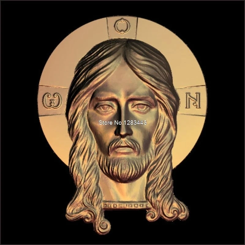 5pcs Jesus_Christ's head 3d model STL relief for cnc STL format Jesus 3d Relief Model STL Router 3 axis Engraver ArtCam