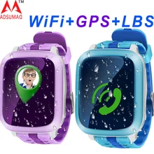 Оригинальные детские Смарт-часы DS18, безопасный телефон, gps+ WiFi+ SOS, локатор вызовов, трекер, анти-потеря, поддержка sim-карты, водонепроницаемый