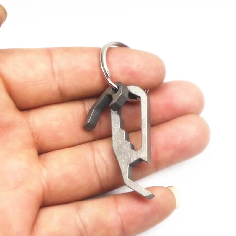 Screwdriver-Keychain-EDC-Pocket-Tool-Titanium-TC4-Mini-Opener-Multi-Function-Kit-Set-Keychain (1)