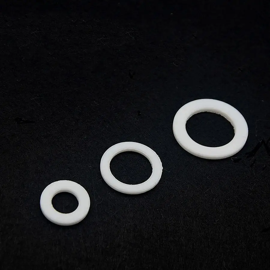 18x8x3mm PTFE Teflon Flat Washer Gaskets Spacer Insulation Sealing Ring