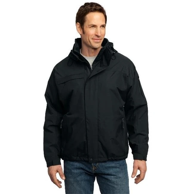 Port Authority TLJ792 Mens Nootka Jacket Black & Black - Extra Large Tall