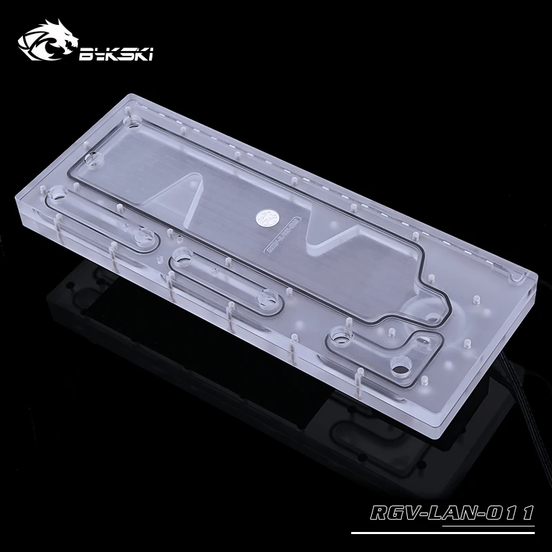 Popular  BYKSKI Acrylic Board Water Channel Solution use for LIAN LI O11 Dynamic Case for CPU and GPU Block 