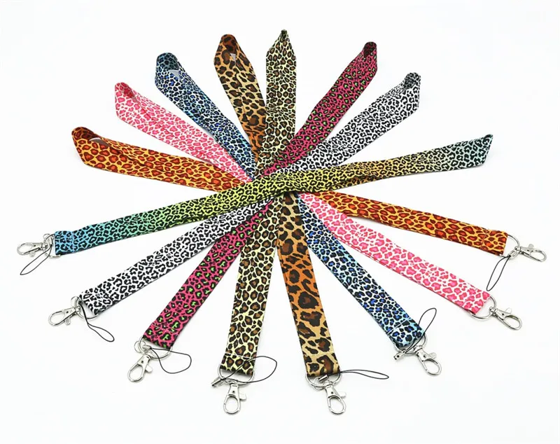 

Fashion with leopard print Premium Lanyard ID Badge Holder Key Neck Strap 1Pcs
