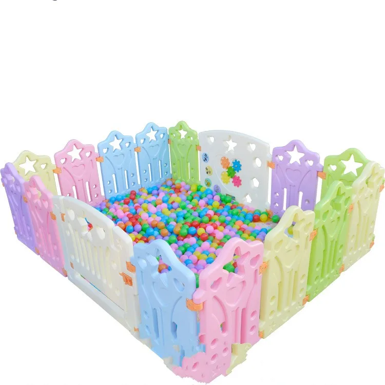 

square kids plastic fence baby game fence playpen crawling baby guardrail fence