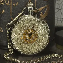 TIEDAN, серебряные карманные часы со скелетом, мужские антикварные Роскошные брендовые цепочки, стимпанк, автоматические механические карманные и брелоки, часы с цепочкой