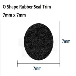 O образный черный всесезонный резиновый уплотнитель полоса двери бампер украшение ограждение для крышки двери окна Твердые Универсальные