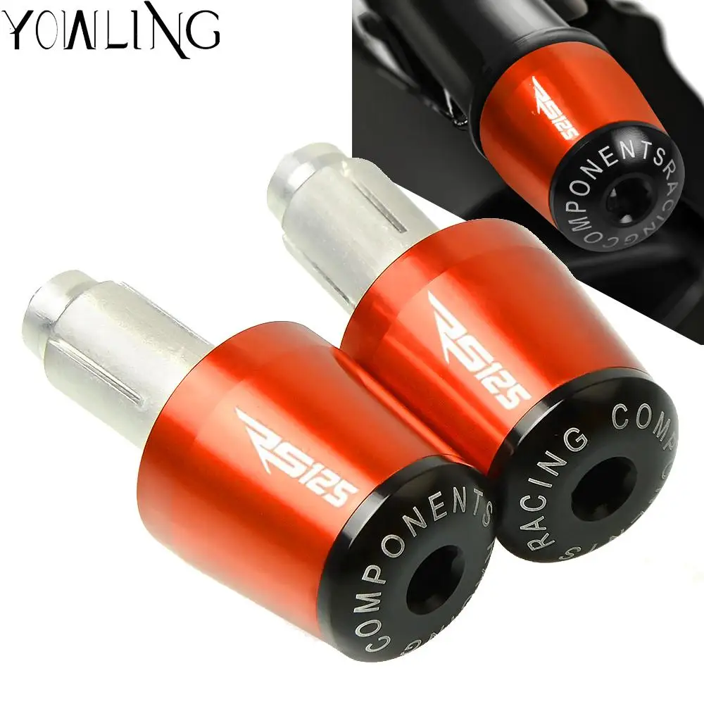 

Motorcycle Aluminum 7/8" Bar End Handlebar Ends Grips Cap For APRILIA RS125 RS 125 1996-2003 2004 2005 2006 2007 2008 2009 2010