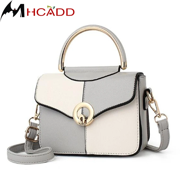 

MHCADD High Quality Small Women Messenger Bags Fashion Patchwork Shoulder Bag Women's Leather Handbags Bag Ladies Hand Bags
