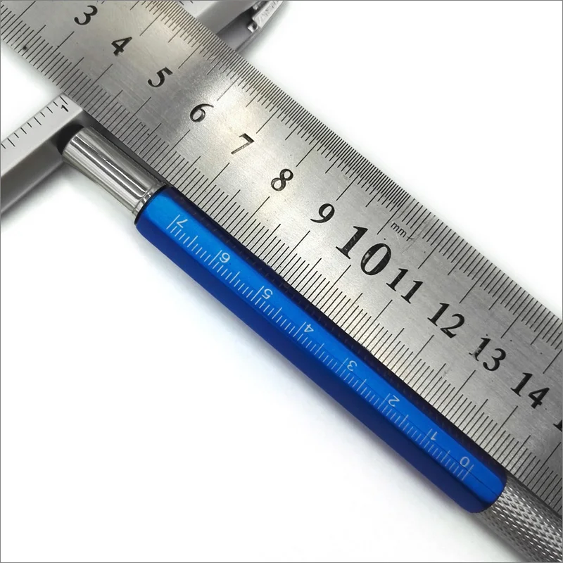 Yushun Multifunctional Screwdriver Pen Ballpoint Pen Touch Screen Tool ruler foot level supplie School Office Stationery