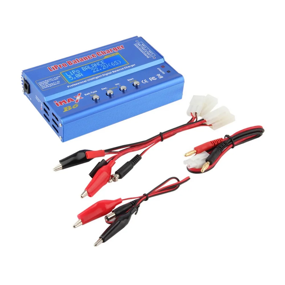 

IMAX B6 LCD Screen Lipo Li-ion Ni-MH LiFe RC AIO Battery Balance Charger Suitable for Input Voltage Within DC 11~18V Fast ship