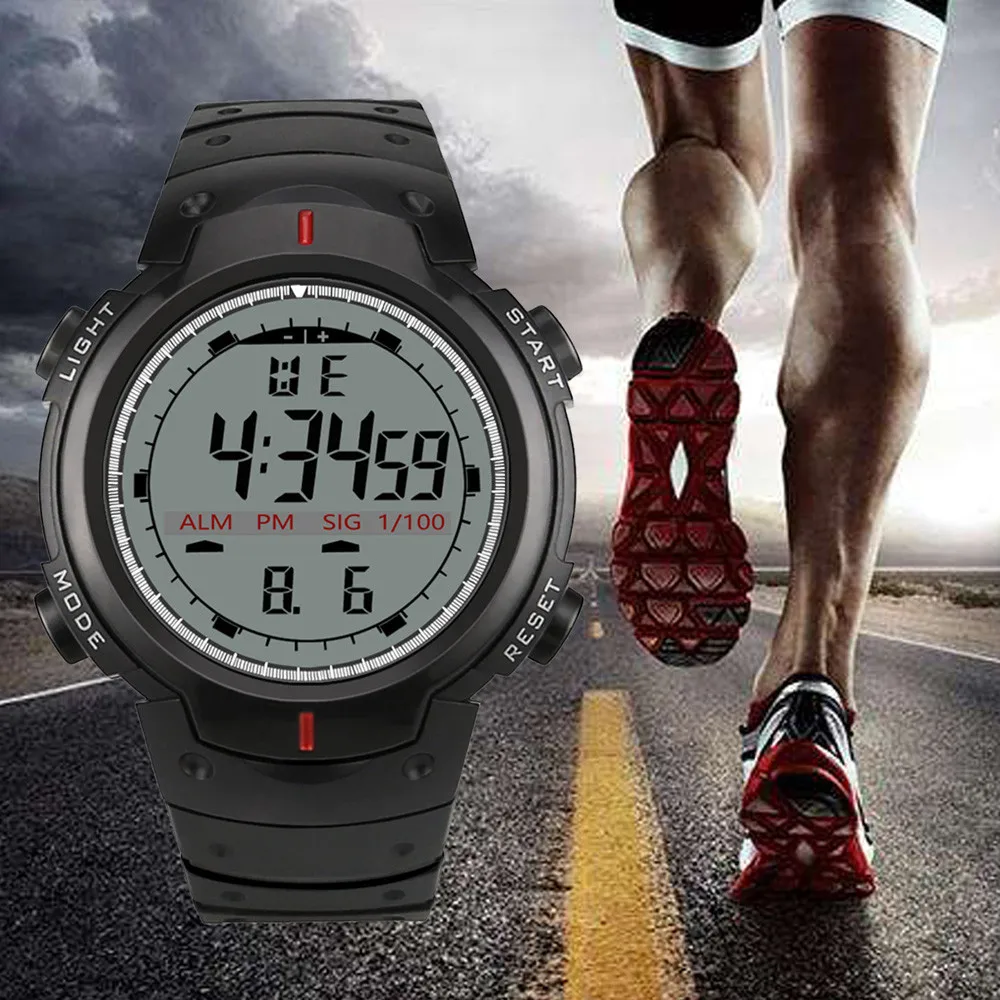 

Digital Military Silicone Wrist Watches Luxury Sports Watch Men Analog LED Waterproof Clock Men Relogio Masculino For Gifts