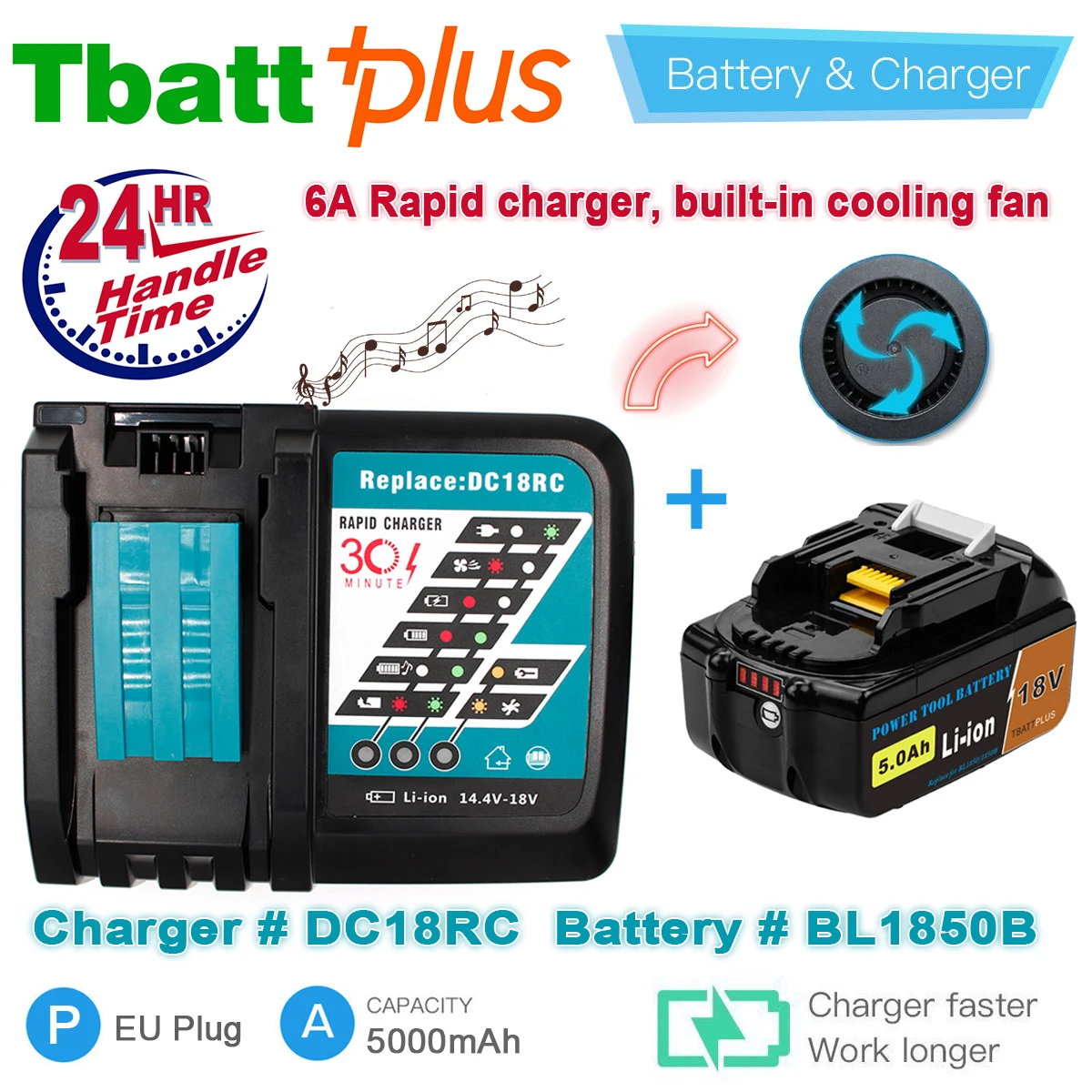Makita DC18RC 18V Rapid Battery Charger 