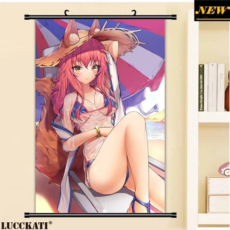 40X60 см Fate grand order Fate/go Fgo Сексуальная лоли калочка мультфильм аниме Искусство Настенная картина плакат прокрутка Ткань Холст Живопись