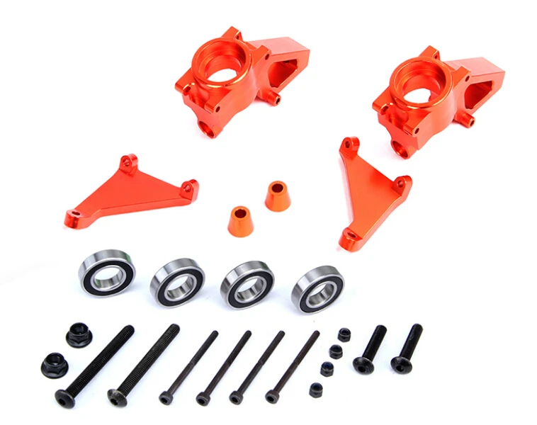 FLMLF Wheel Hex Drive Hub Adaptor 24mm Aluminum 4Pcs For 1/5 Scale Baja Buggy HPI Rovan Rofun Baja 5B 5T 5SC