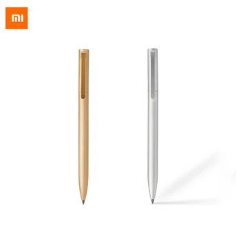 

New Arrival Original Xiaomi Mijia Metal Sign PREMEC Smooth Switzerland Refill 0.5mm MiKuni Japan Ink Gold And Silver Color