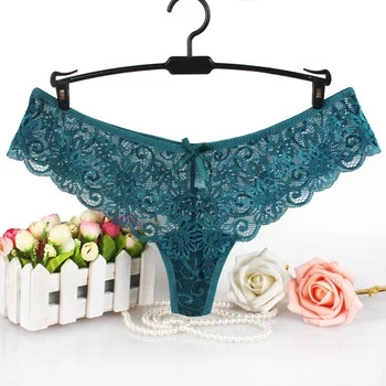 

luckymily Sexy Women Lace Transparent G-String Thong Panty Women Seamless Female Low Waist Briefs Sexy Panties Tanga Underwear