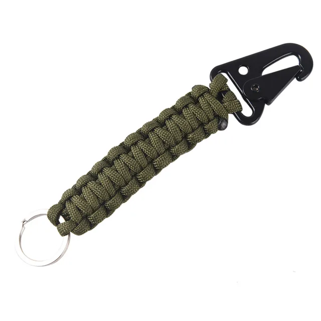New EDC Outdoor Survival Kit Parachute Cord Keychain Military Emergency