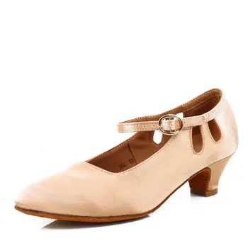 

Women Ballroom Latin Dance Shoes Kids/Adult Modern Shoes Waltz Tango Dance Shoes Heel 3.5/1.5 cm VA30