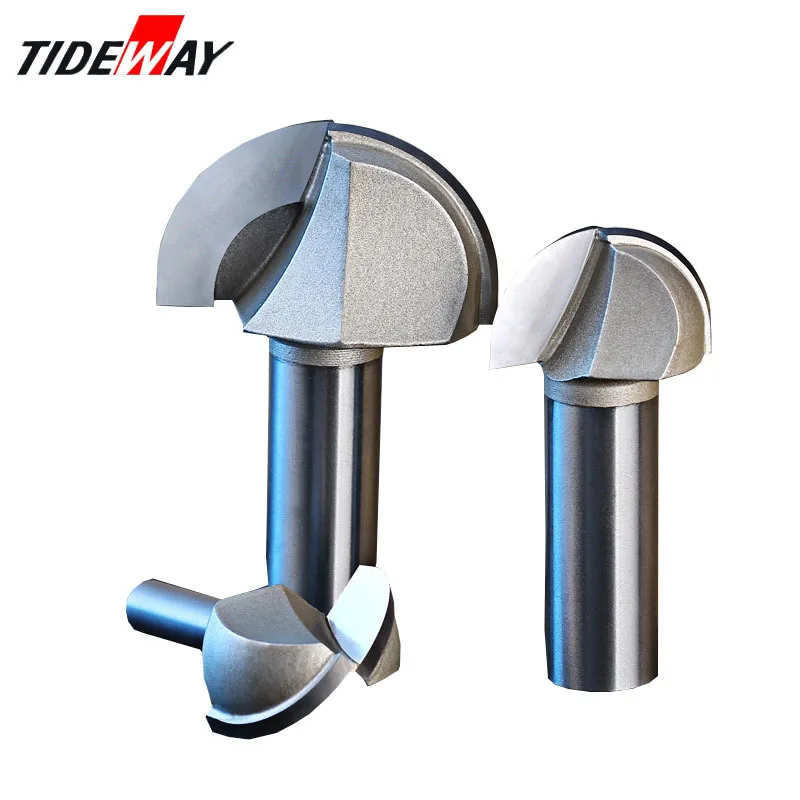 

1/2'' Inch Shank CNC Tools Solid Carbide Round Nose Bits Round Nose Cove Core Box Router Bit Shaker Cutter Tools For Woodworking