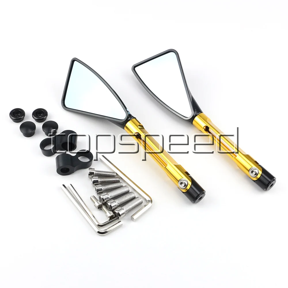 Black/Gold Motorcycle Side Rearview Mirrors For Honda CB900 HORNET 919 2000-2007 2001 2002 2003 2004 2005 2006 | Автомобили и