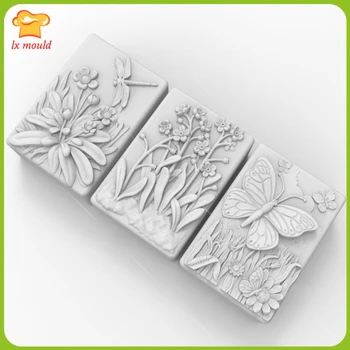 

Silicone cake mold hand soap mold insect mold cute butterfly flower mold