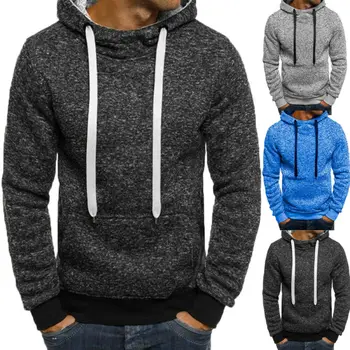 

Plus Size Men Winter Slim Hoodie Warm Hooded Sweatshirt Coat Jacket Outwear Hoody Sweat Shirt M-3XL Dropshipping