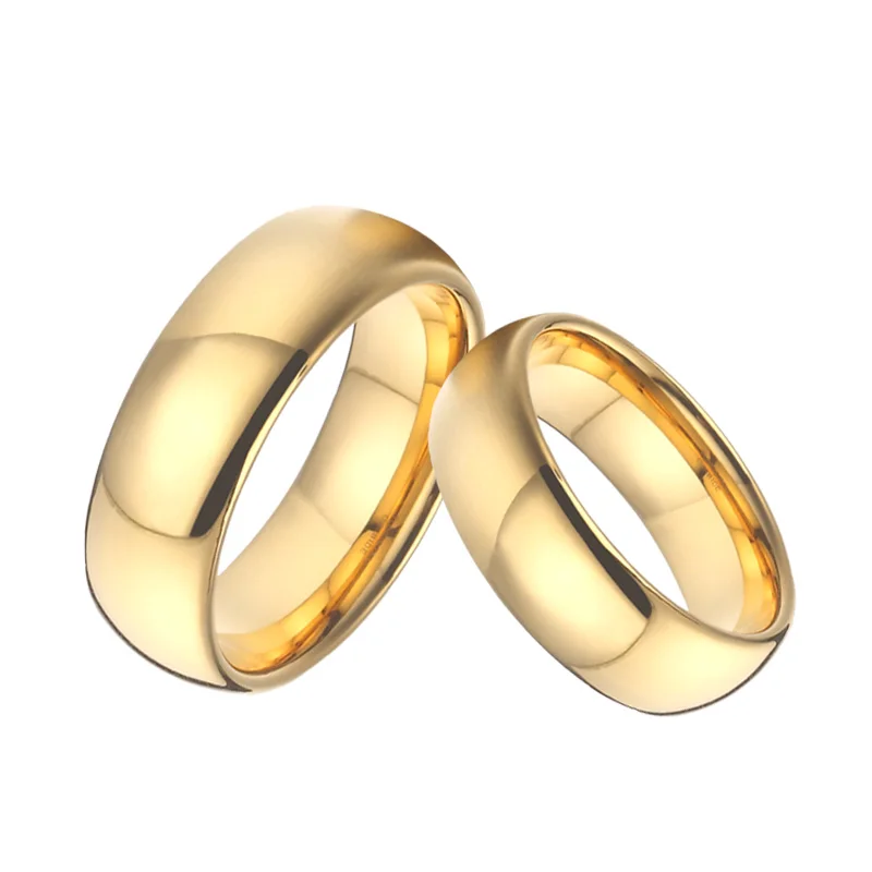

Alliance Mens Wedding Rings Gold Color Tungsten Ring for Men large 6/8/10mm big size 15 Couple Rings for women
