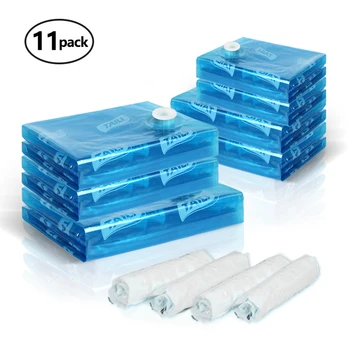 

TAILI 11PCS Vacuum Bag For Clothes Storage Bag Vacuum Package Space Saver Saving Bag Closet Organizer Travel Storage Bag