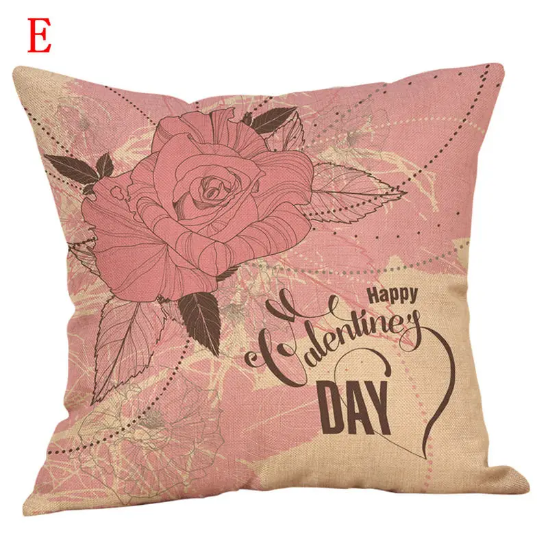 2019 NEW Happy Valentine's Day Throw Pillow Case Sweet Love Square Cushion Cover pillow covers decorative 40JA1819