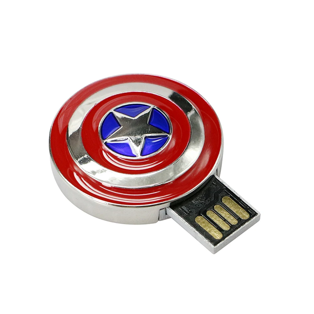 Флешки Капитан Америка щит USB Флэш-Диск флеш-диск USB 2,0 Флешка 4 ГБ 8 ГБ 16 ГБ 32 ГБ 64 ГБ Флешка карта памяти