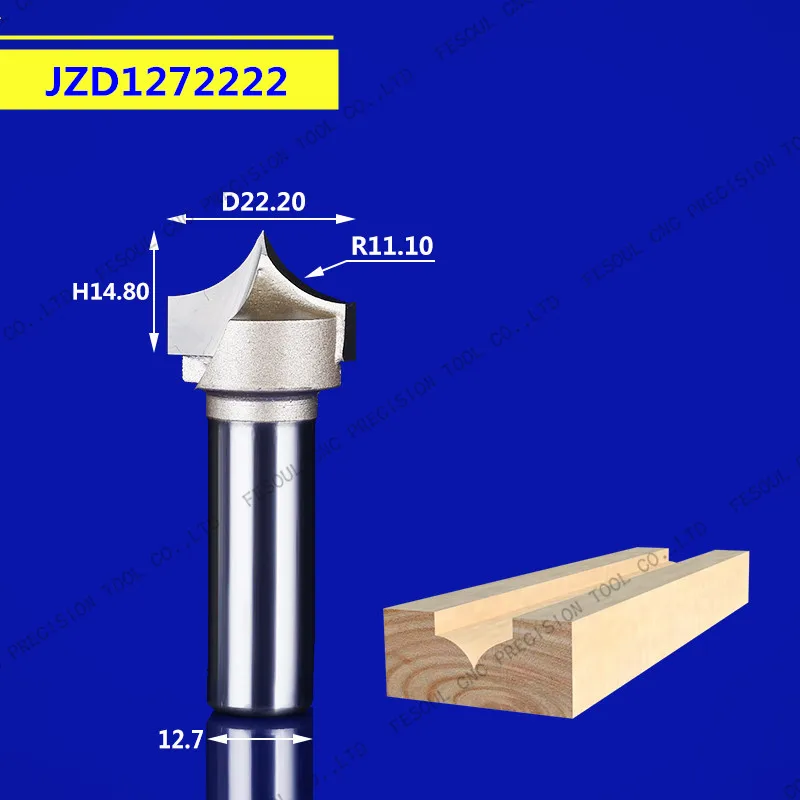 12,7 мм shank-1PCS, станок с ЧПУ деревообрабатывающий фрезерный станок, вольфрамовая твердосплавная Концевая фреза, NeedleNose Гравировальный Бит, МДФ, Деревянный инструмент