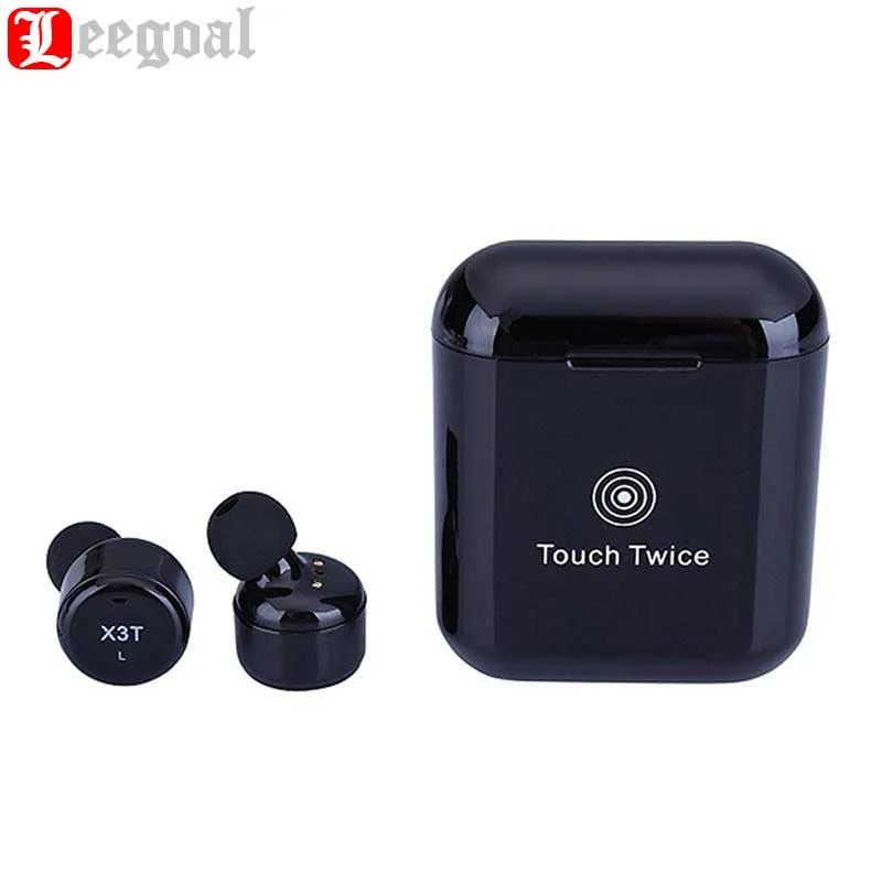 Leegoal X3T сенсорный Управление True Беспроводной Bluetooth наушники мини спортивные с
