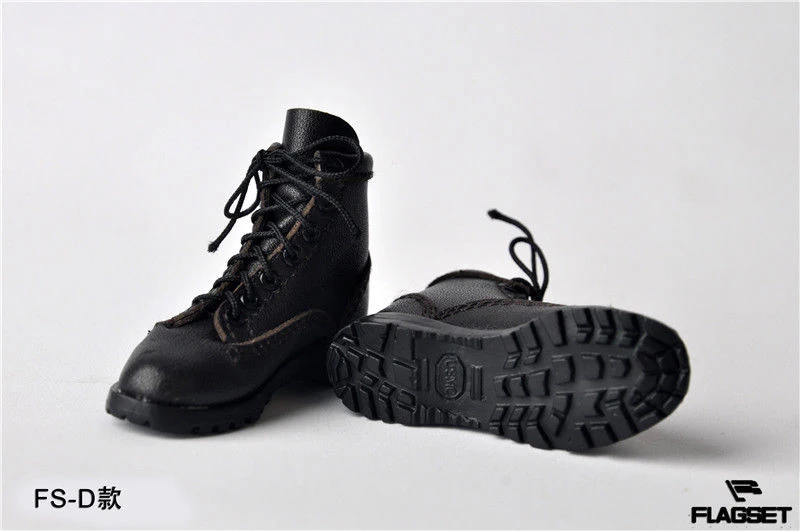 1//6 Scale Male Combat Boots Hollow Leather Shoes Model F 12/'/' Action Figure